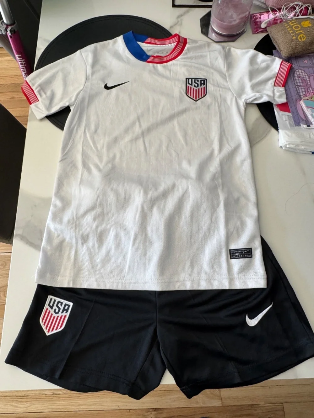 USA soccer team jersey and shorts - Picture 2 of 2